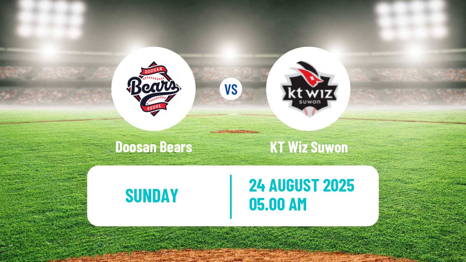 Baseball KBO Doosan Bears - KT Wiz Suwon