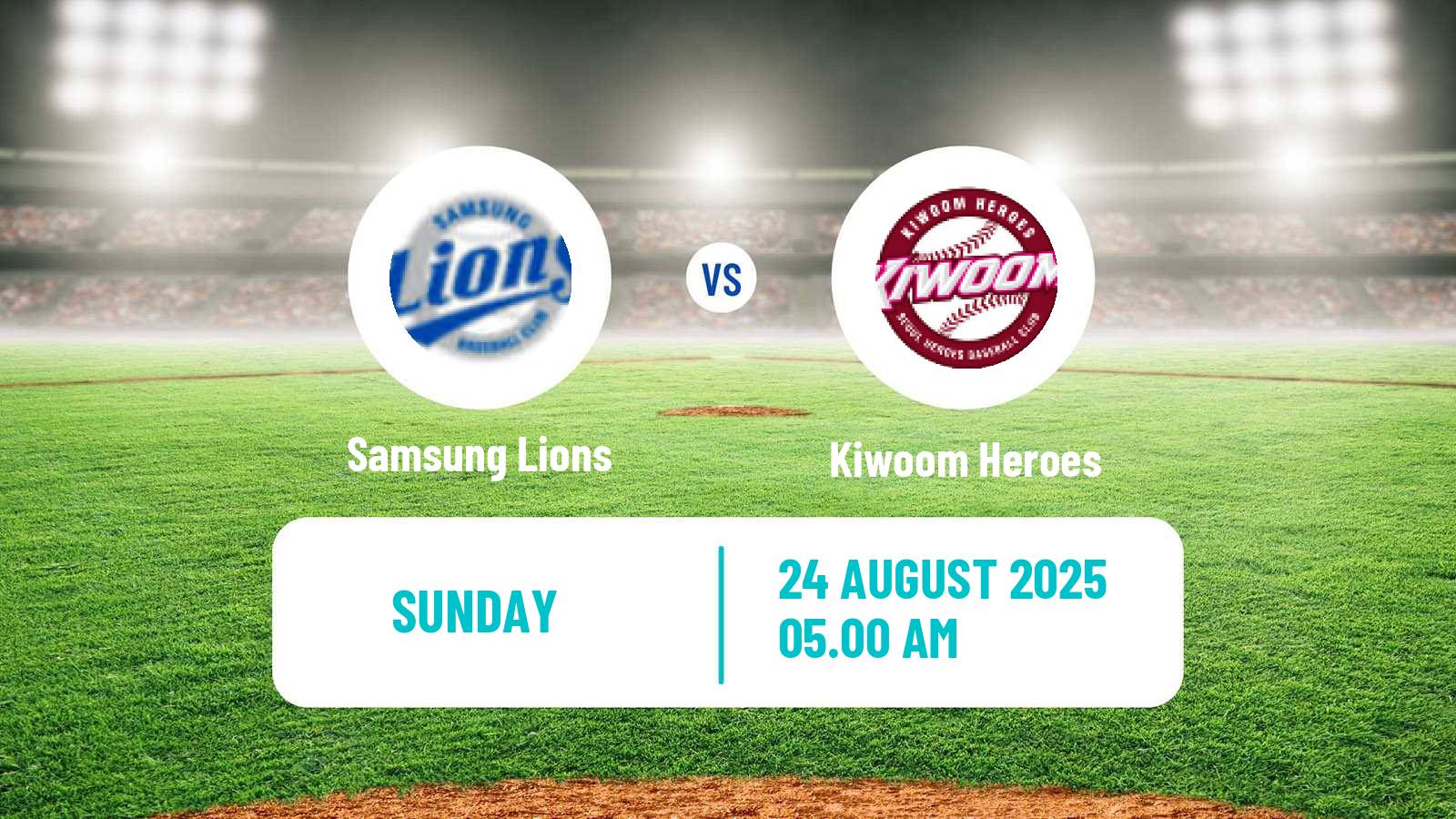 Baseball KBO Samsung Lions - Kiwoom Heroes