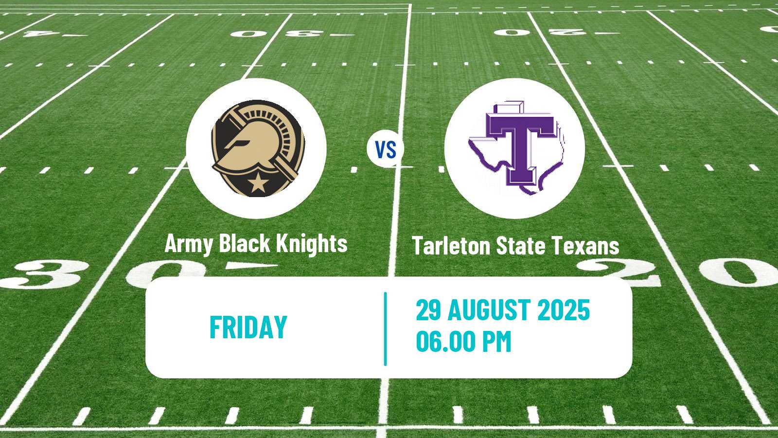 American football NCAA College Football Army Black Knights - Tarleton State Texans