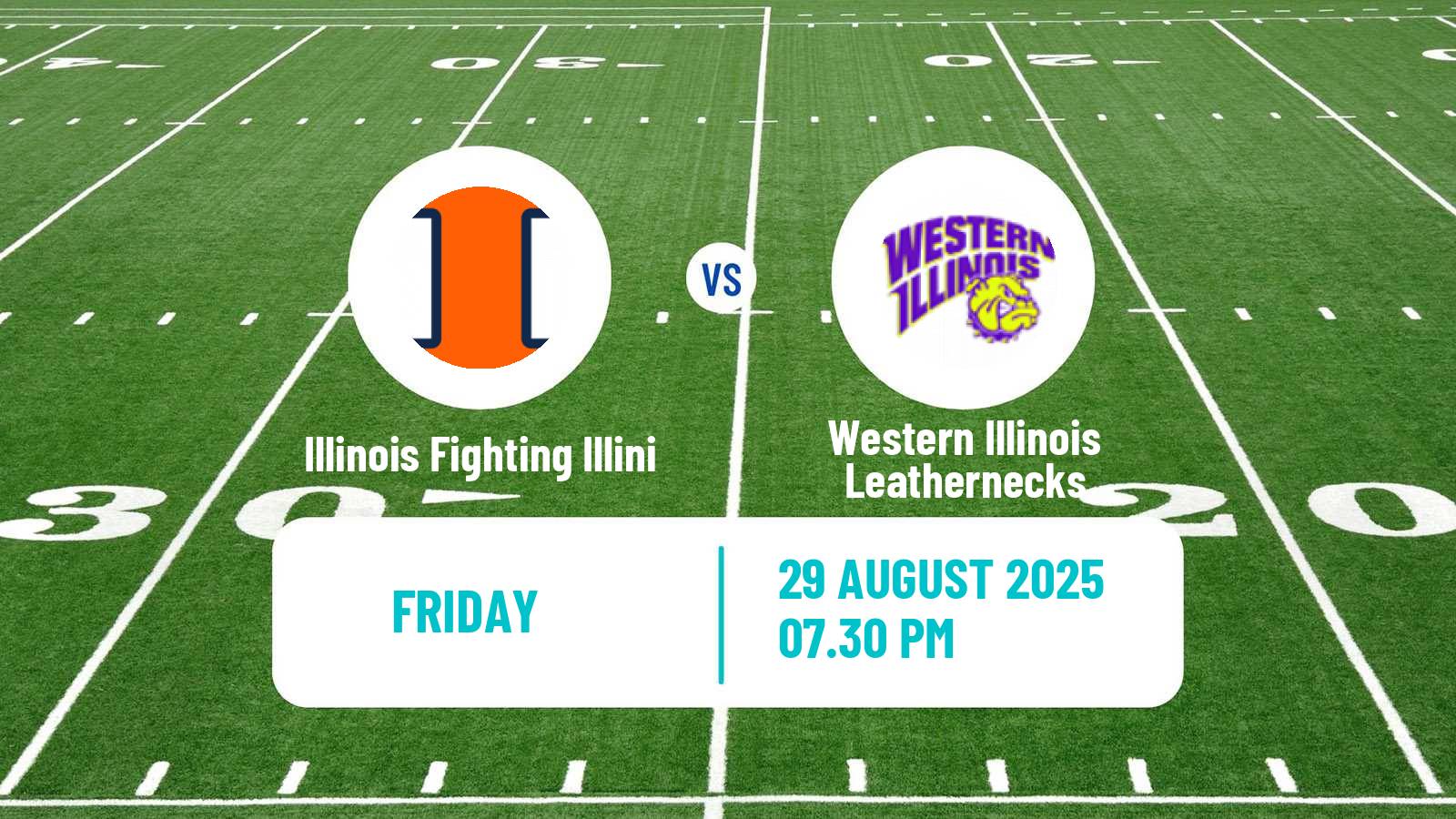 American football NCAA College Football Illinois Fighting Illini - Western Illinois Leathernecks
