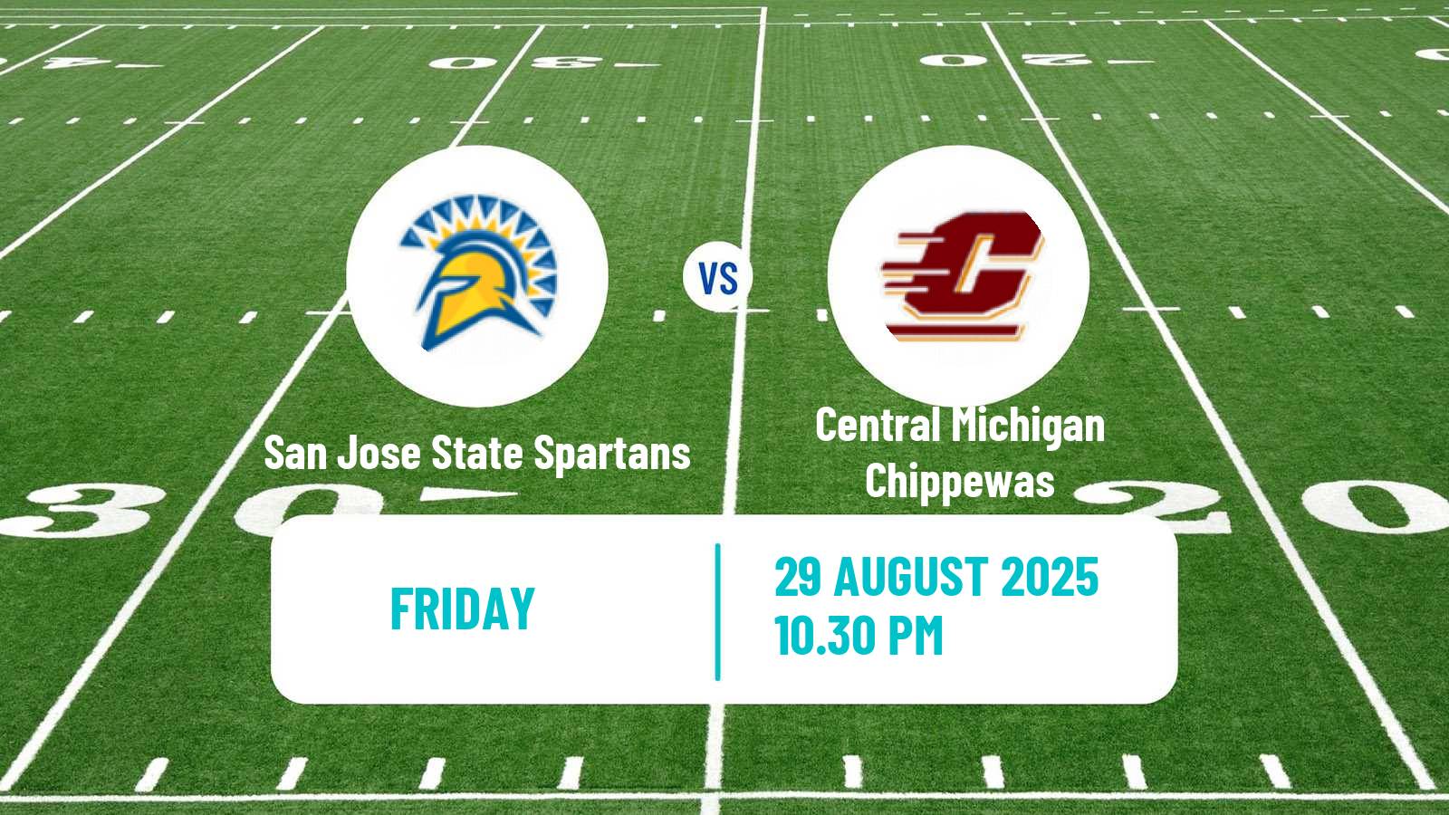 American football NCAA College Football San Jose State Spartans - Central Michigan Chippewas