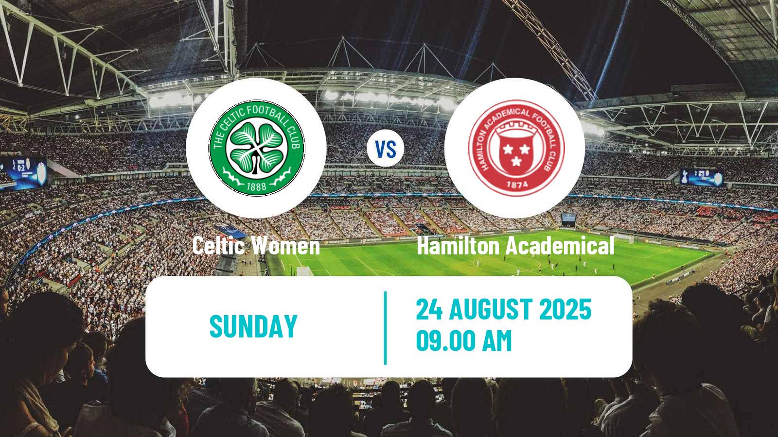 Soccer Scottish SWPL 1 Women Celtic - Hamilton Academical