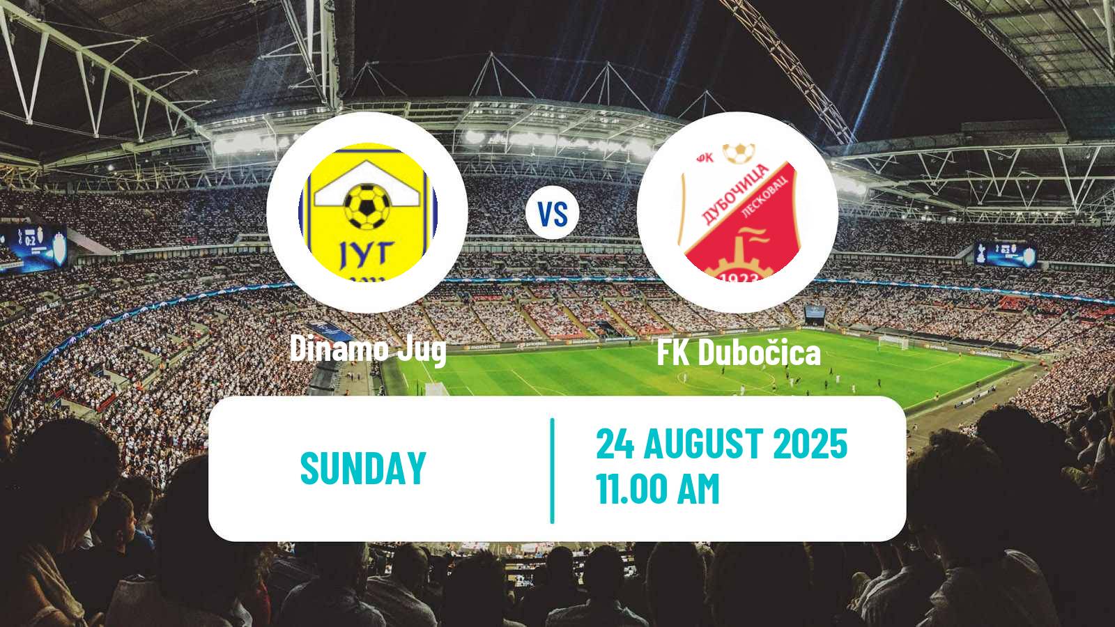 Soccer Serbian Prva Liga Dinamo Jug - Dubočica