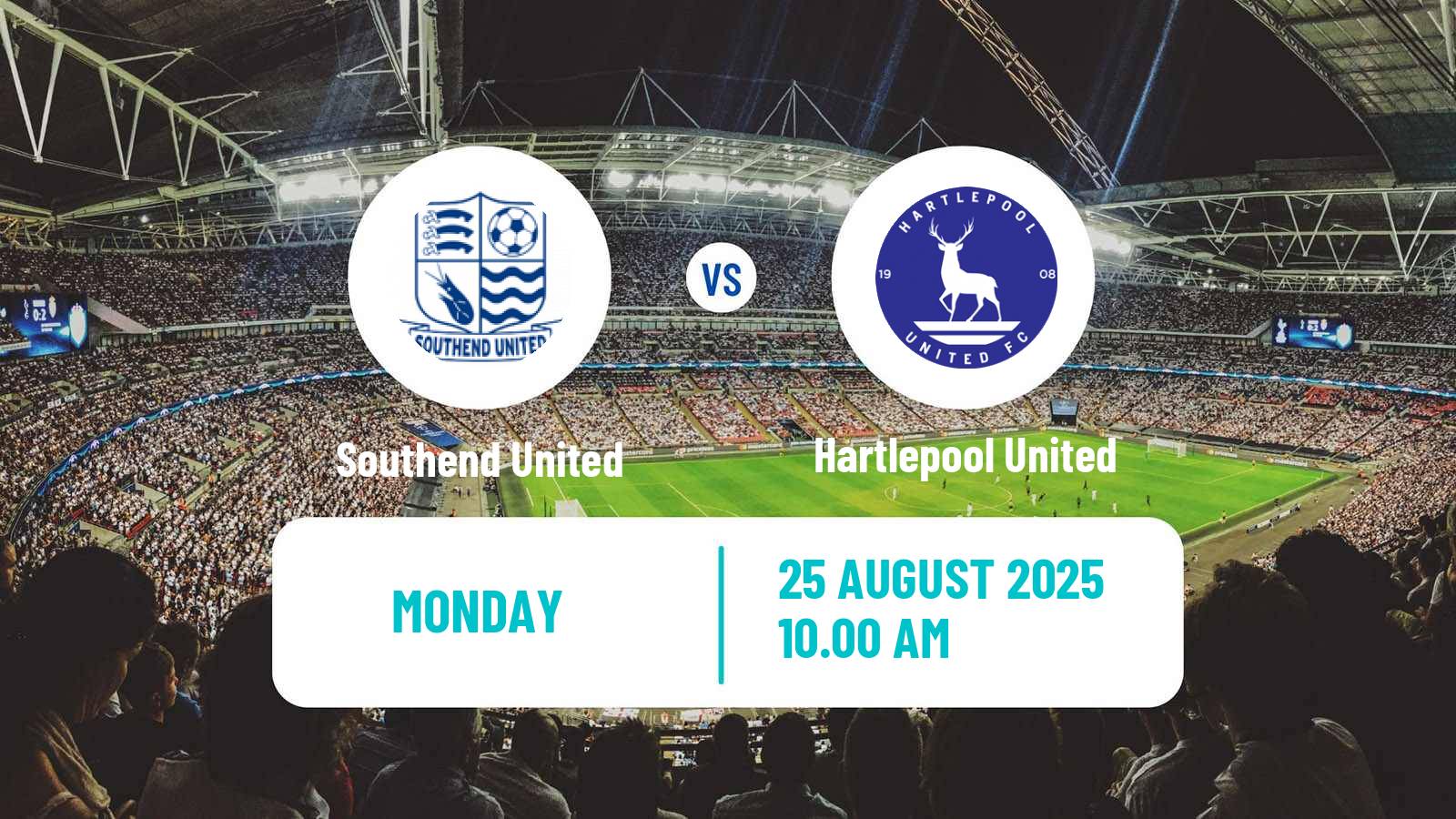Soccer English National League Southend United - Hartlepool United