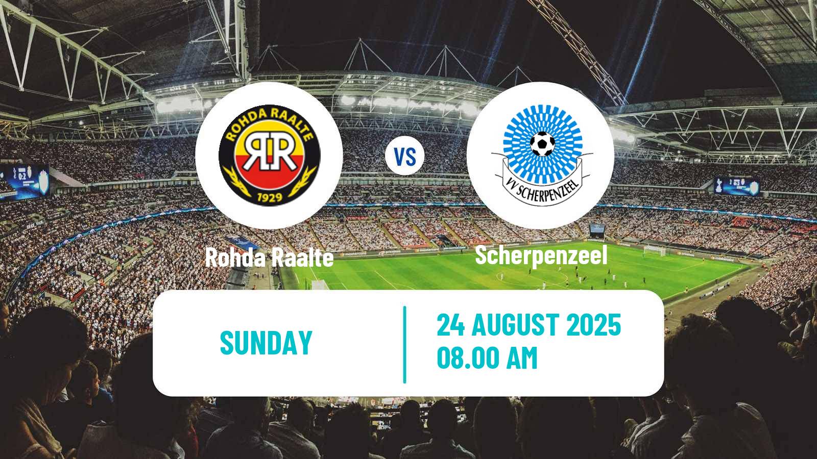 Soccer Dutch Derde Divisie Rohda Raalte - Scherpenzeel