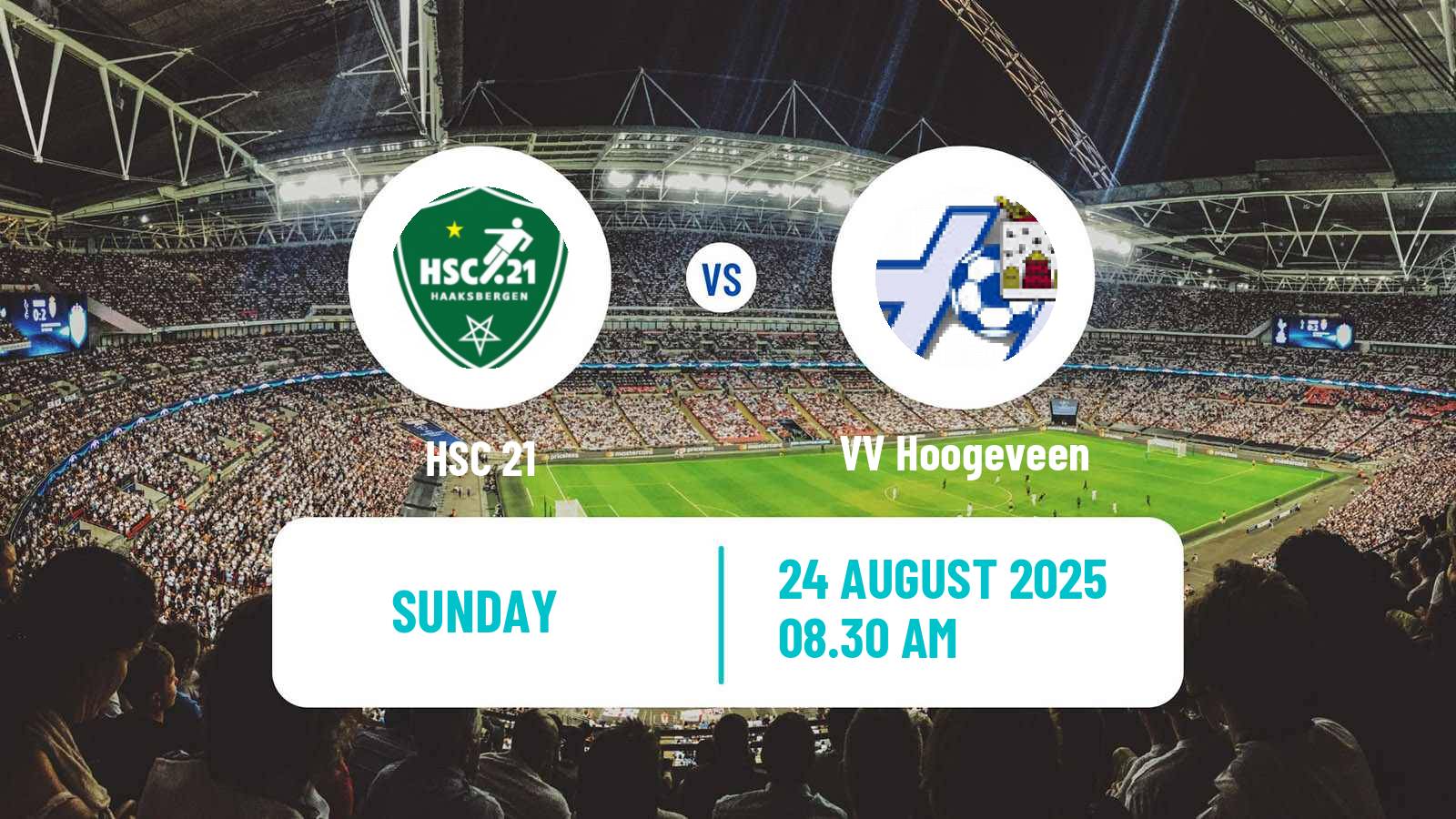Soccer Dutch Derde Divisie HSC 21 - Hoogeveen