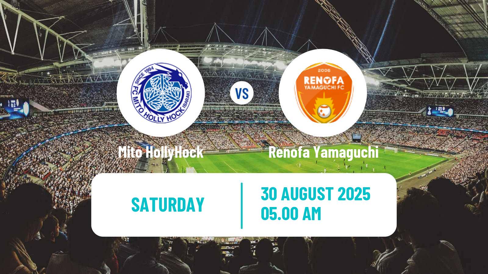 Soccer Japan J2 League Mito HollyHock - Renofa Yamaguchi