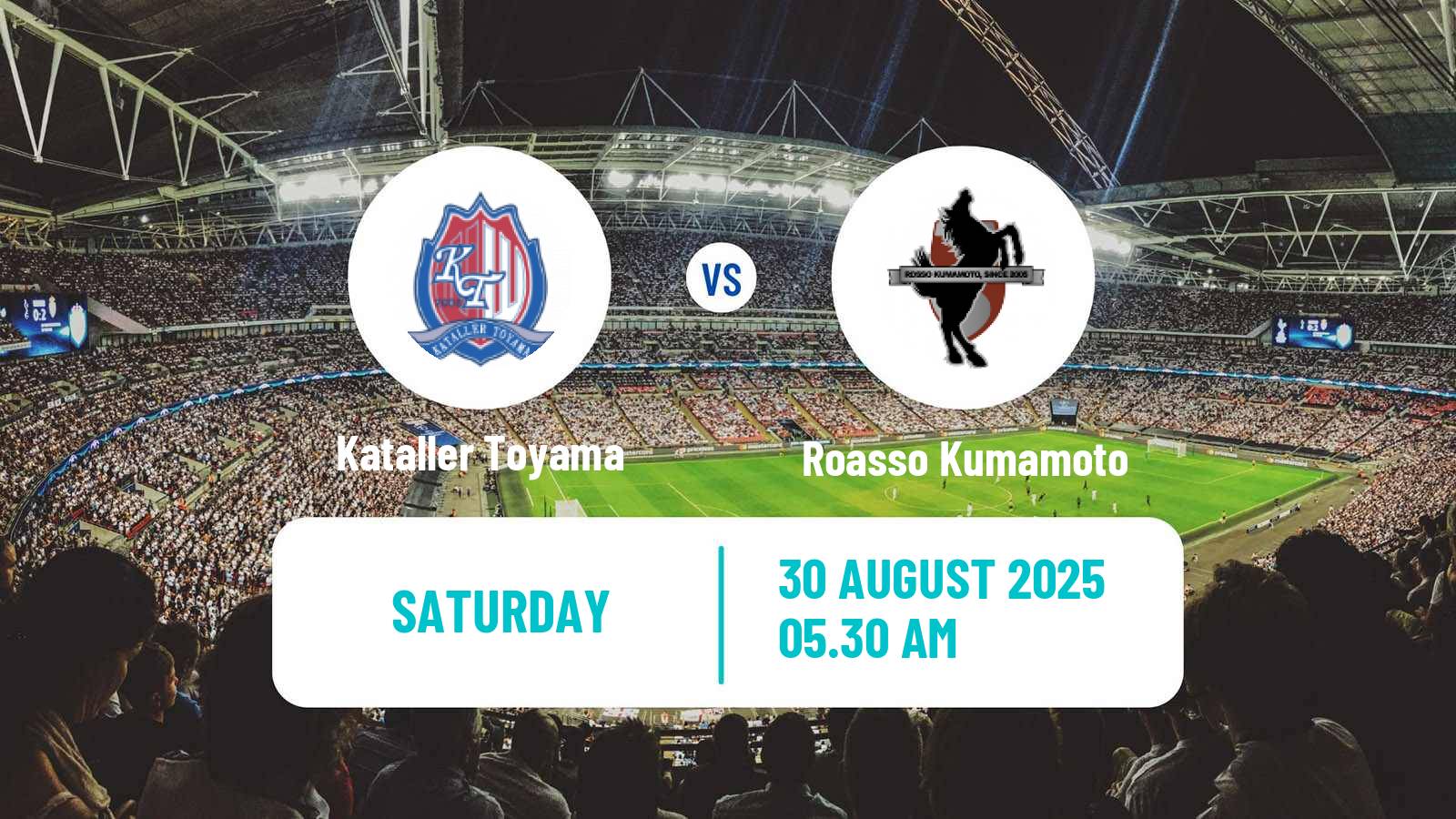 Soccer Japan J2 League Kataller Toyama - Roasso Kumamoto