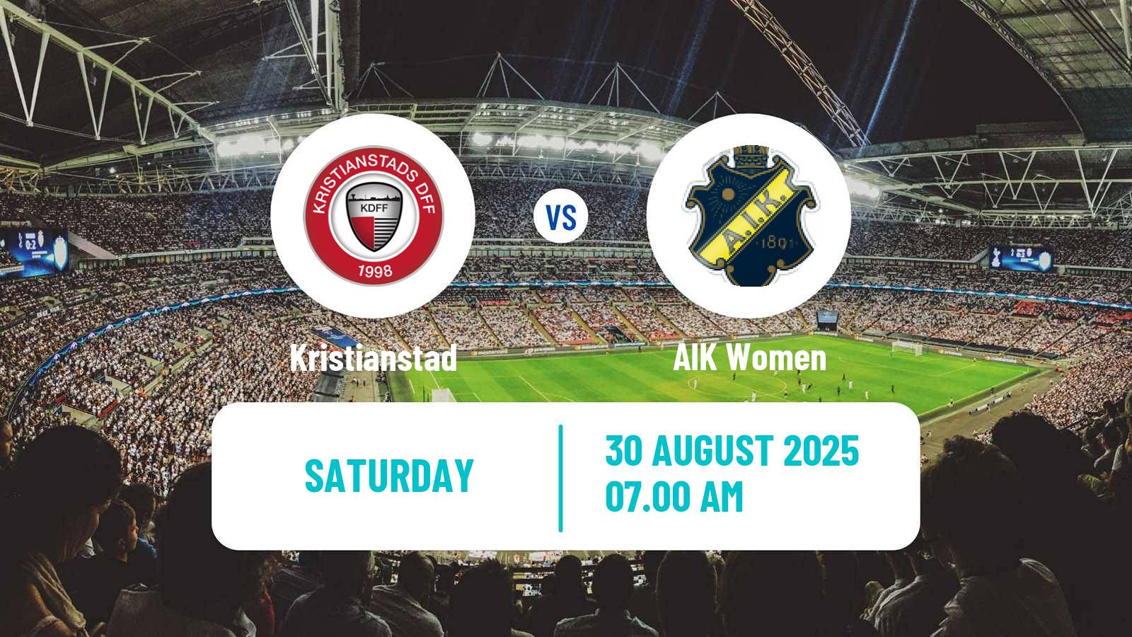 Soccer Swedish Allsvenskan Women Kristianstad - AIK