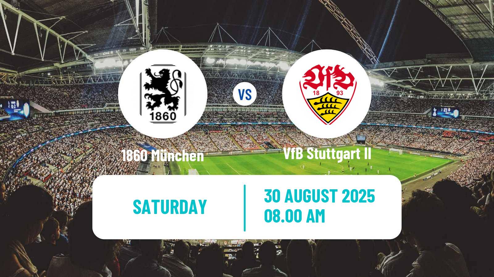Soccer German 3 Bundesliga 1860 München - VfB Stuttgart II