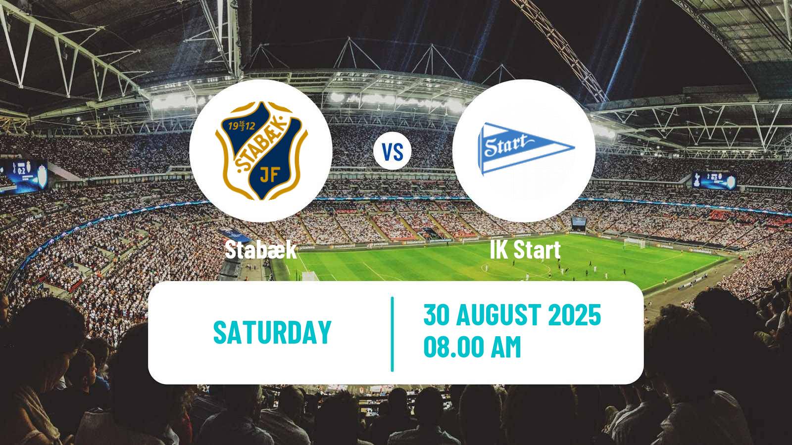 Soccer Norwegian Adeccoligaen Stabæk - Start
