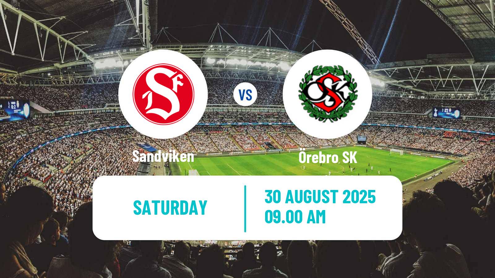 Soccer Swedish Superettan Sandviken - Örebro