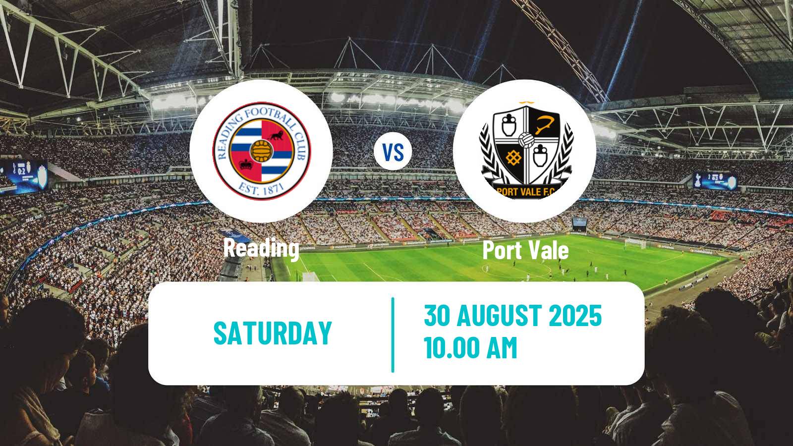 Soccer English League One Reading - Port Vale