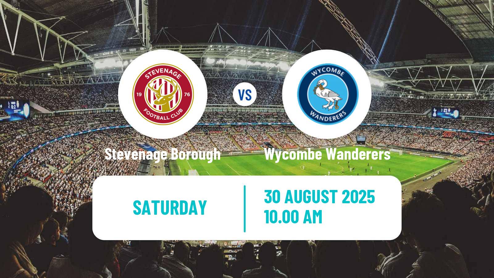 Soccer English League One Stevenage Borough - Wycombe Wanderers