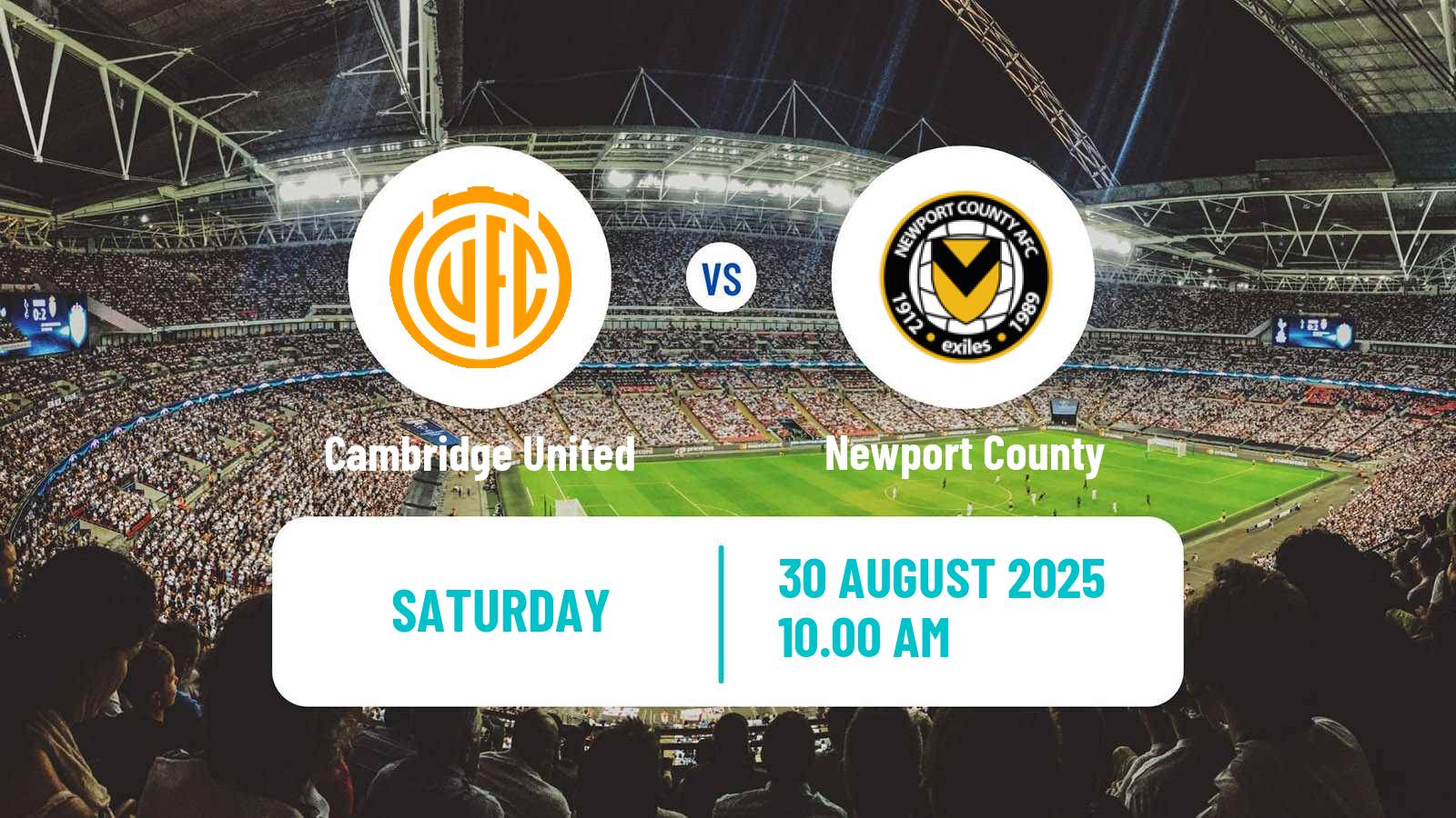 Soccer English League Two Cambridge United - Newport County