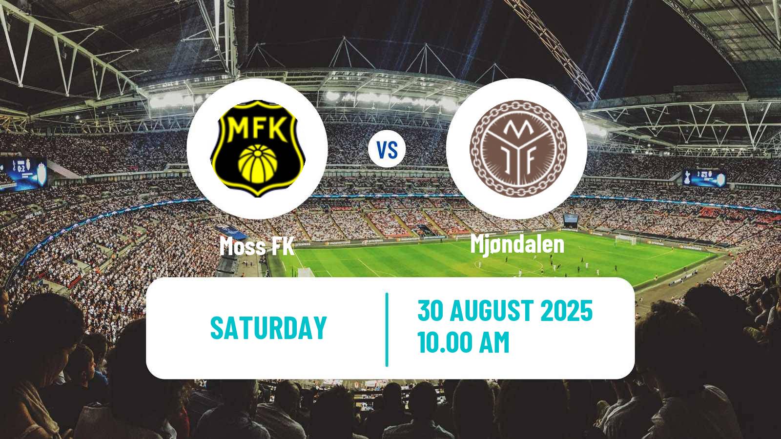 Soccer Norwegian Adeccoligaen Moss - Mjøndalen