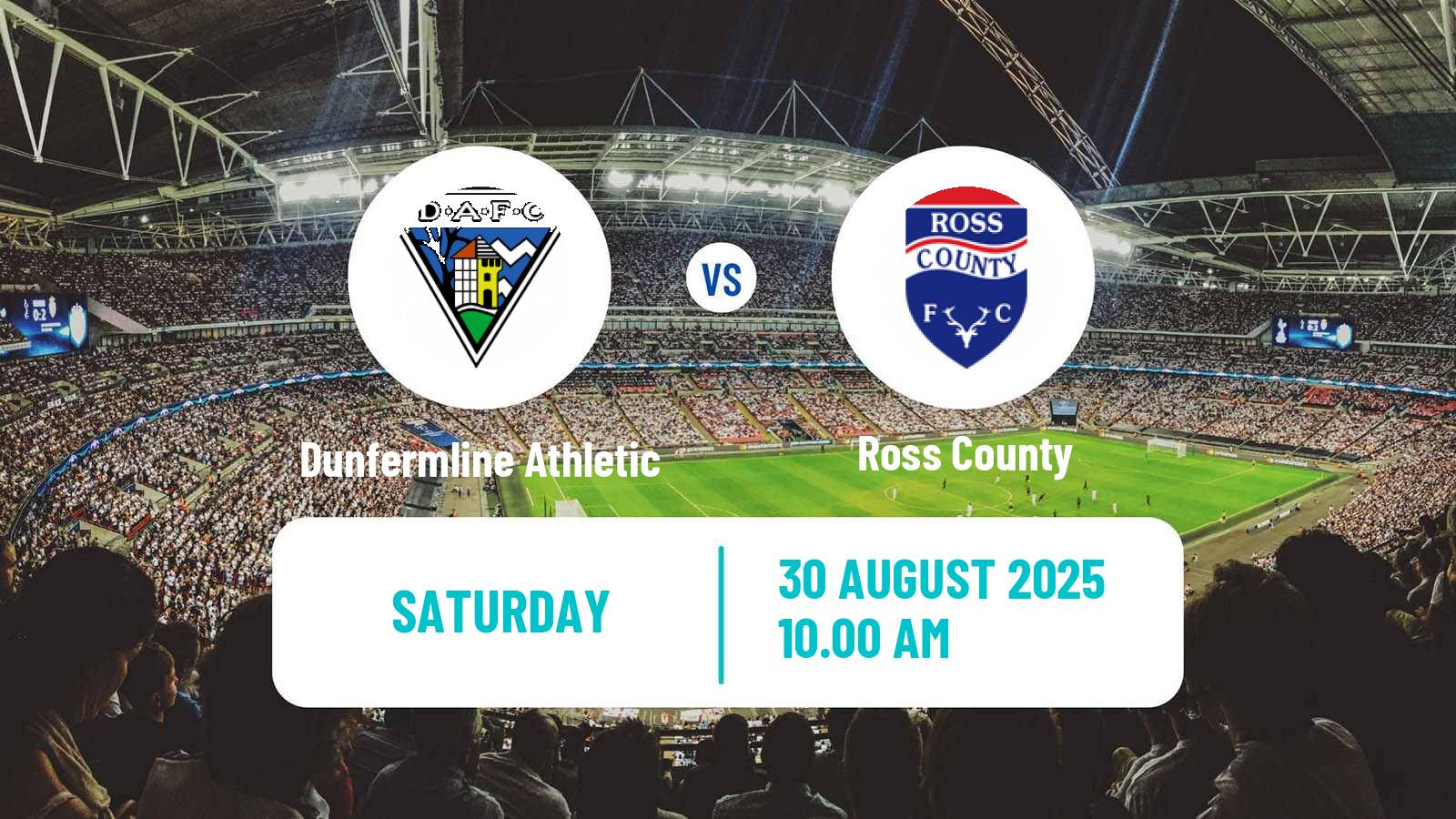 Soccer Scottish Football Championship Dunfermline Athletic - Ross County