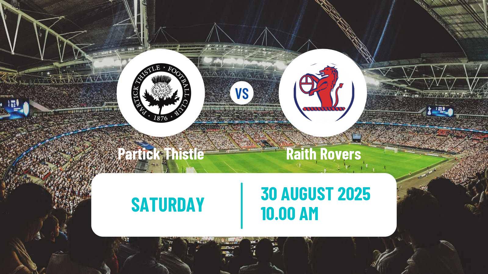 Soccer Scottish Football Championship Partick Thistle - Raith Rovers