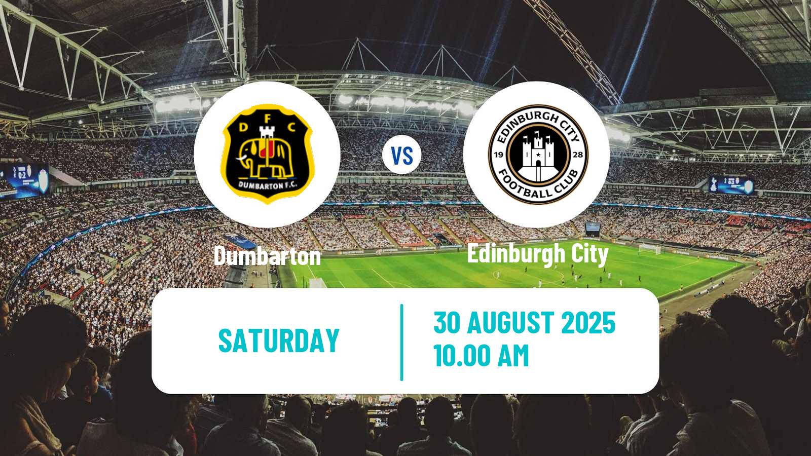 Soccer Scottish League Two Dumbarton - Edinburgh City