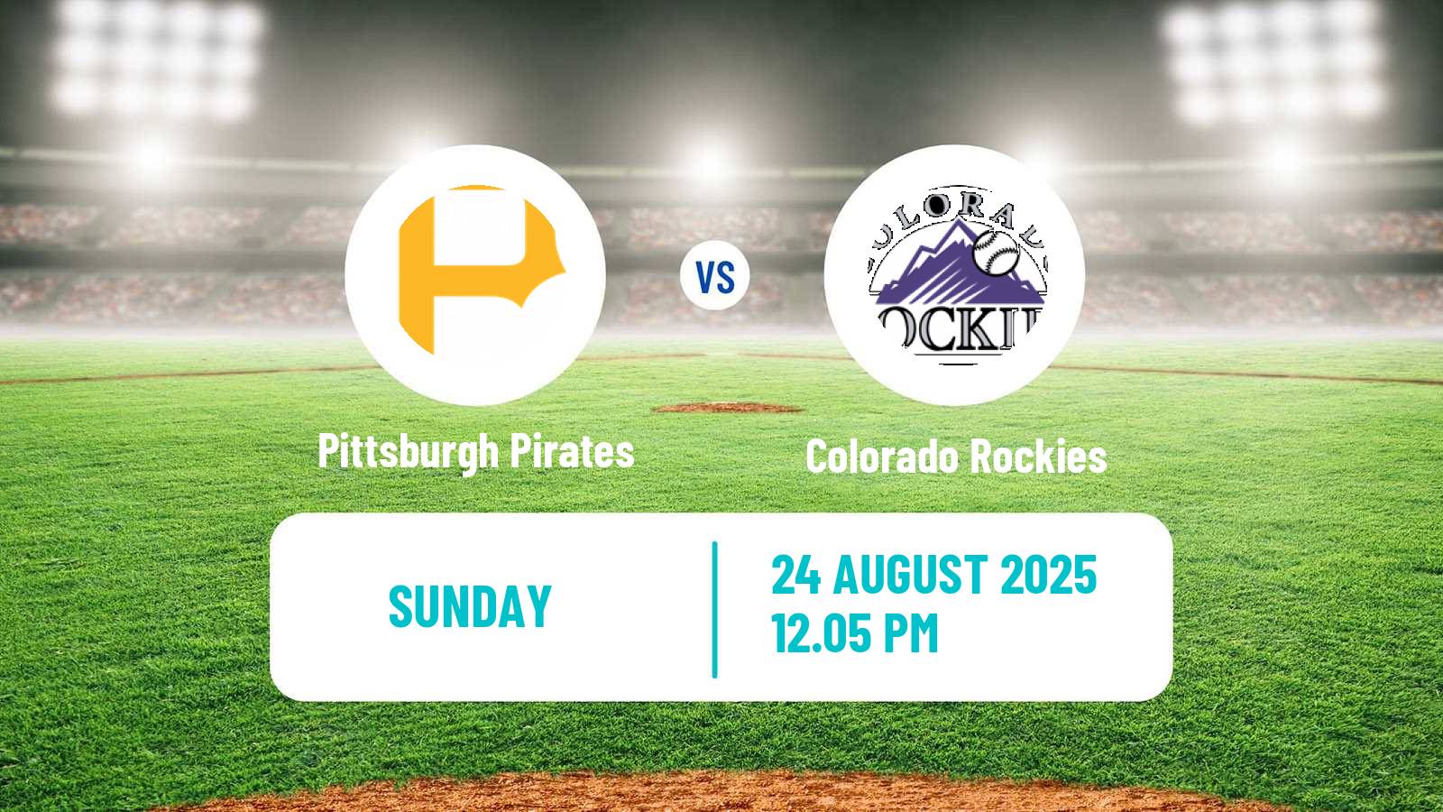Baseball MLB Pittsburgh Pirates - Colorado Rockies
