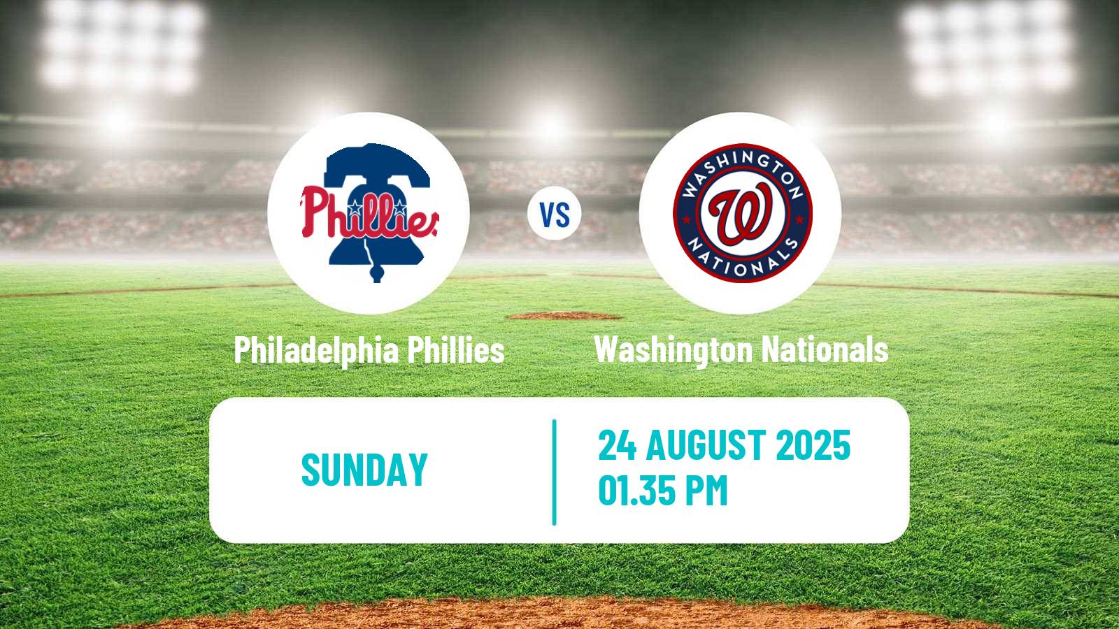 Baseball MLB Philadelphia Phillies - Washington Nationals