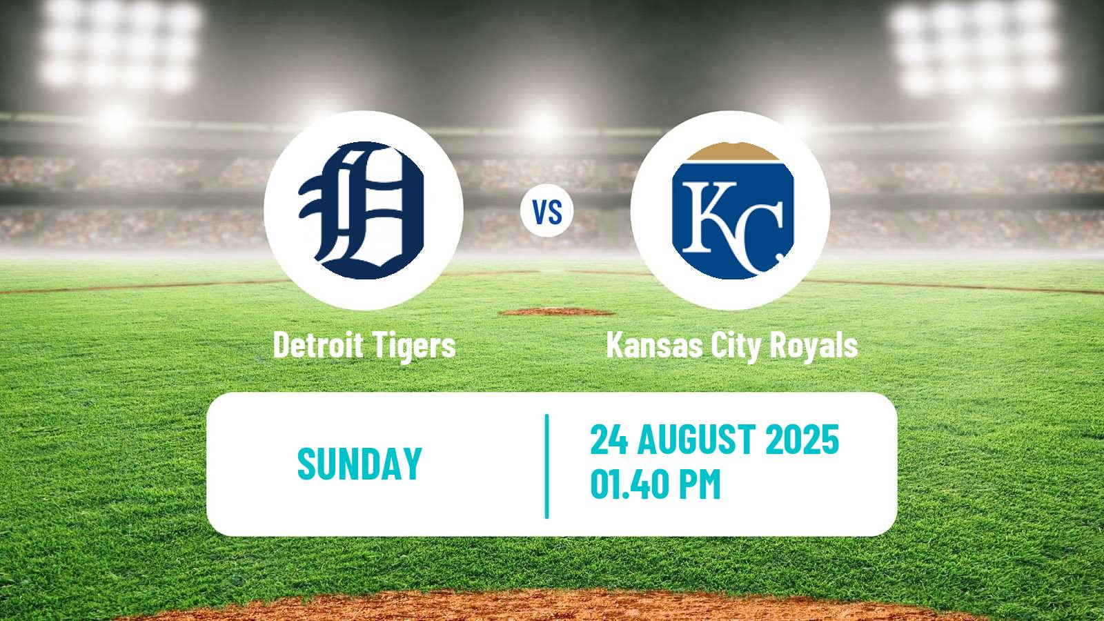 Baseball MLB Detroit Tigers - Kansas City Royals