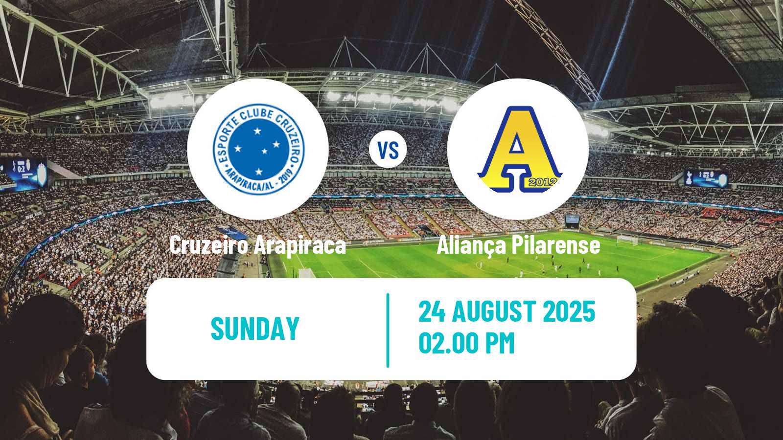 Soccer Brazilian Alagoano 2 Cruzeiro Arapiraca - Aliança Pilarense