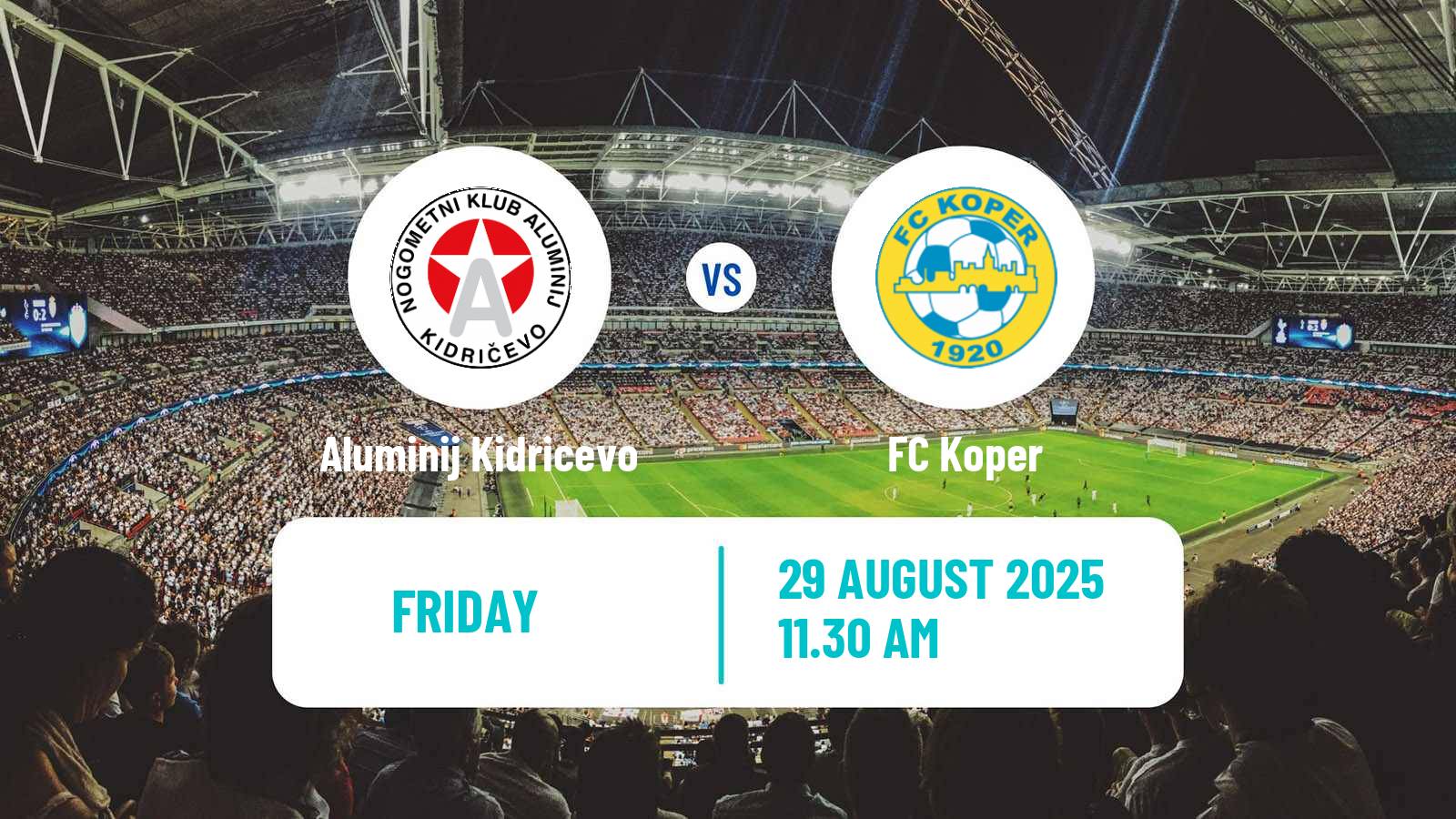 Soccer Slovenian PrvaLiga Aluminij Kidricevo - Koper