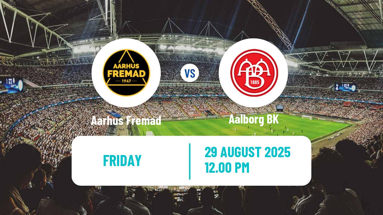 Soccer Danish 1 Division Aarhus Fremad - Aalborg BK