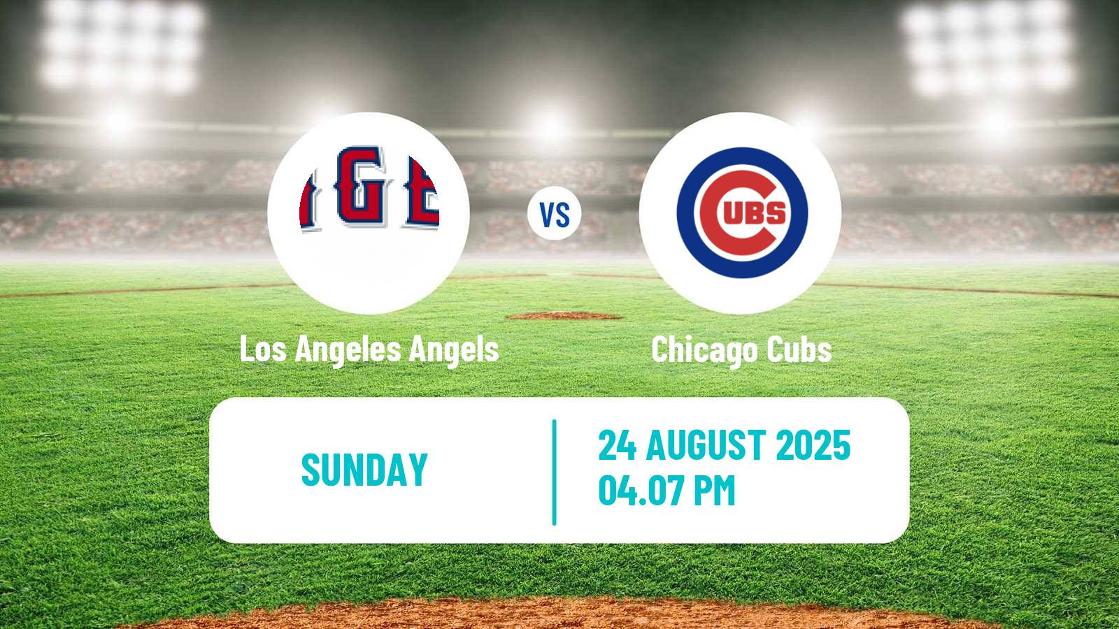 Baseball MLB Los Angeles Angels - Chicago Cubs