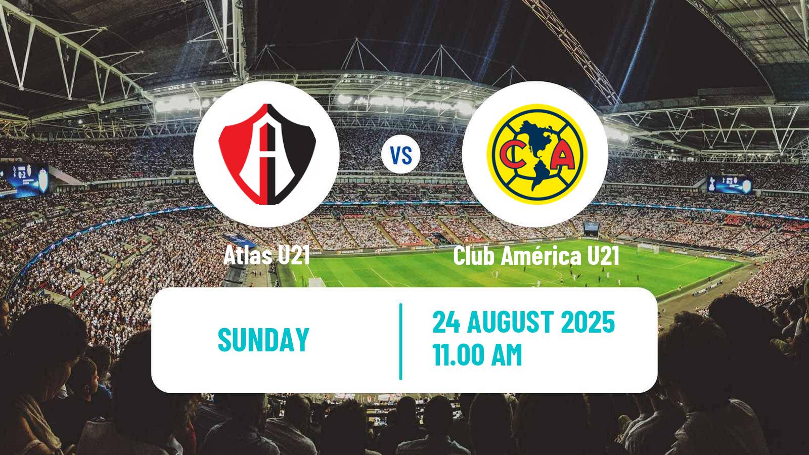 Soccer Mexican Liga MX U23 Atlas U21 - Club América U21