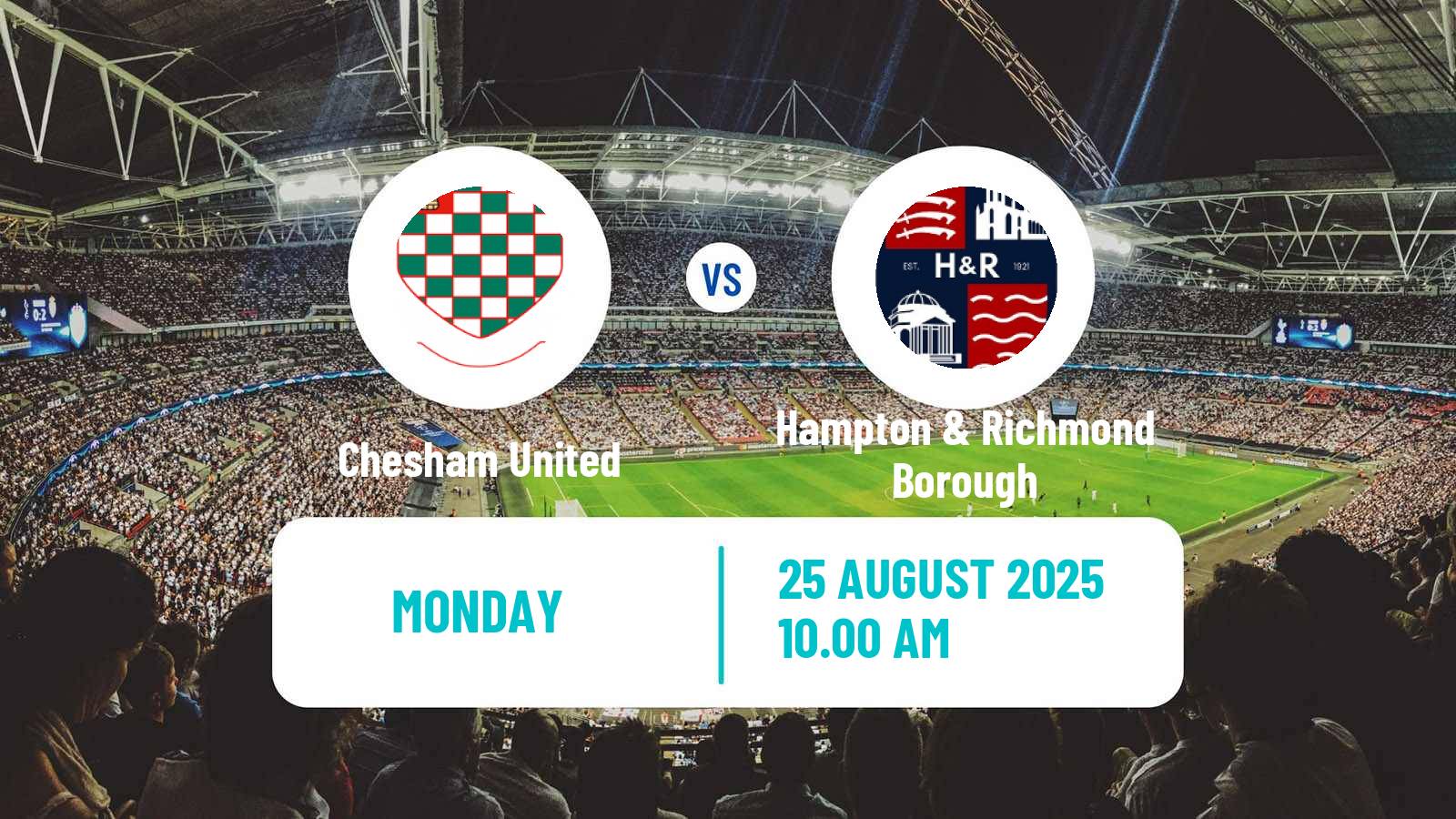 Soccer English National League South Chesham United - Hampton & Richmond Borough