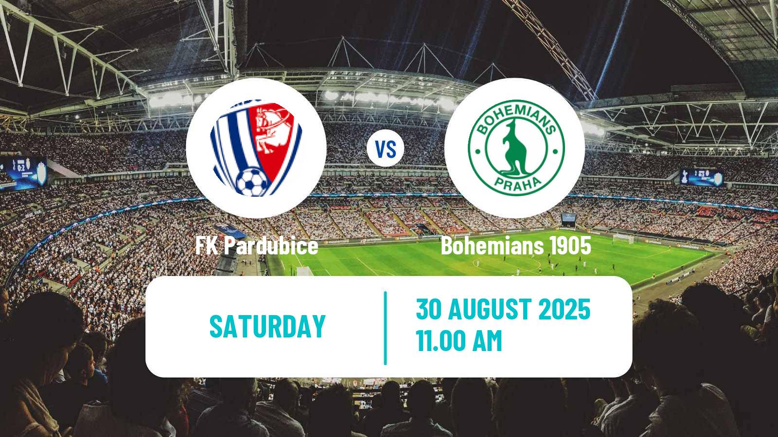 Soccer Czech 1 Liga Pardubice - Bohemians 1905
