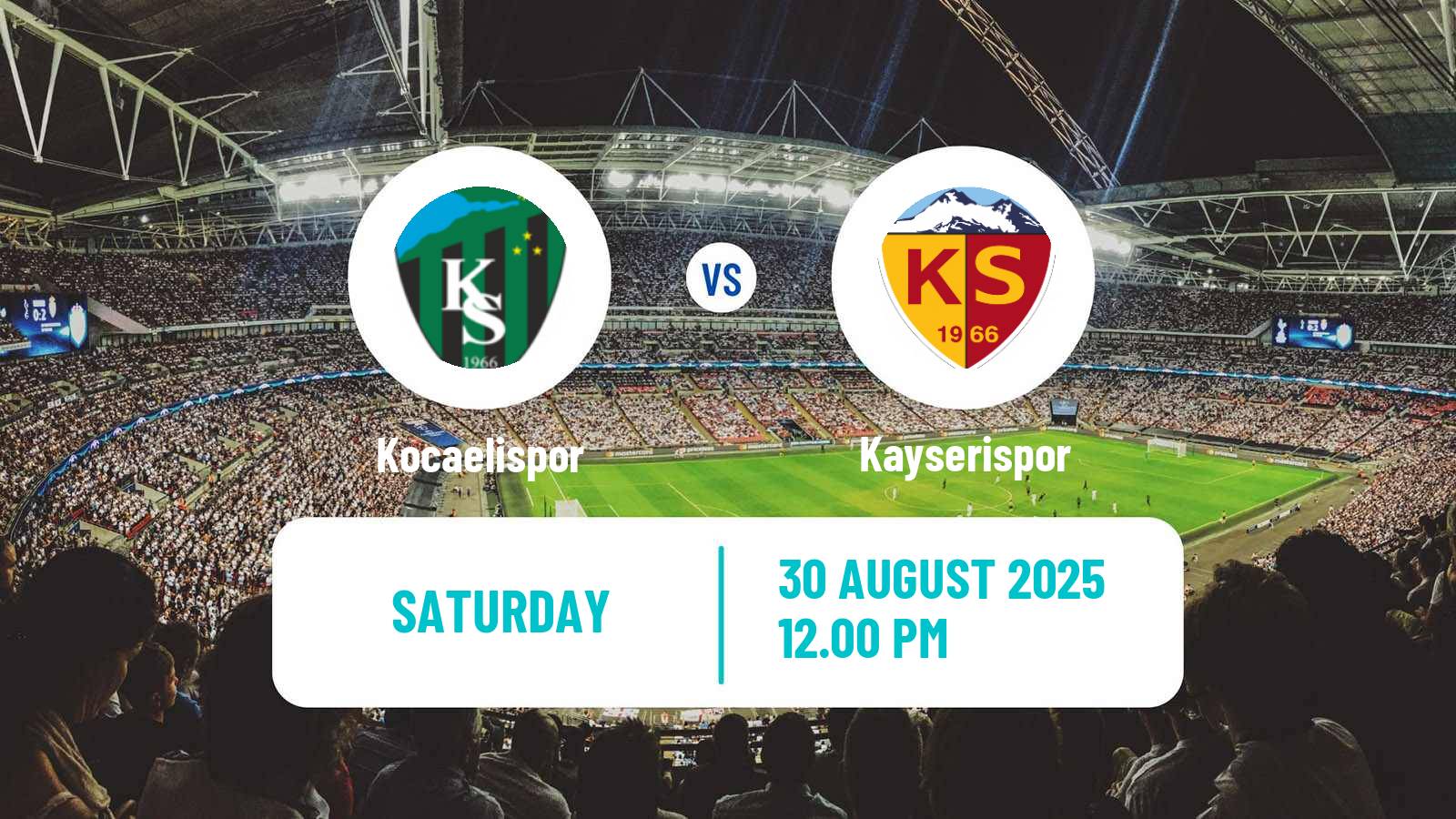 Soccer Turkish Super League Kocaelispor - Kayserispor