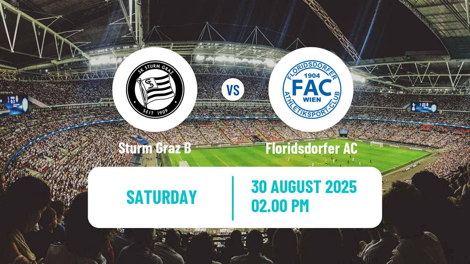 Soccer Austrian 2 Liga Sturm Graz B - Floridsdorfer AC