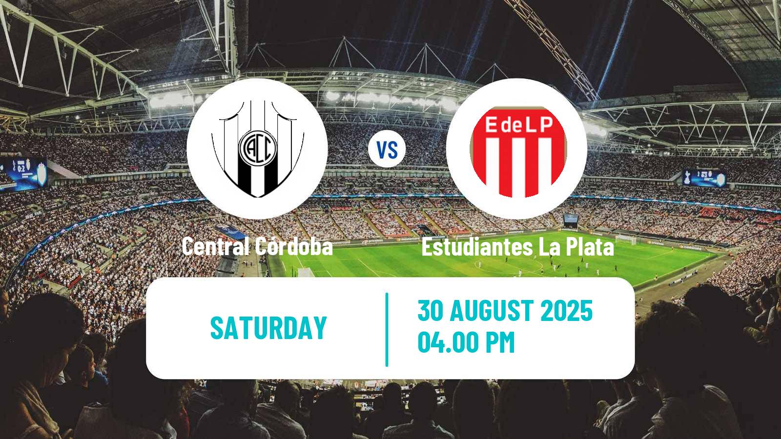 Soccer Argentinian Liga Profesional Central Córdoba - Estudiantes La Plata