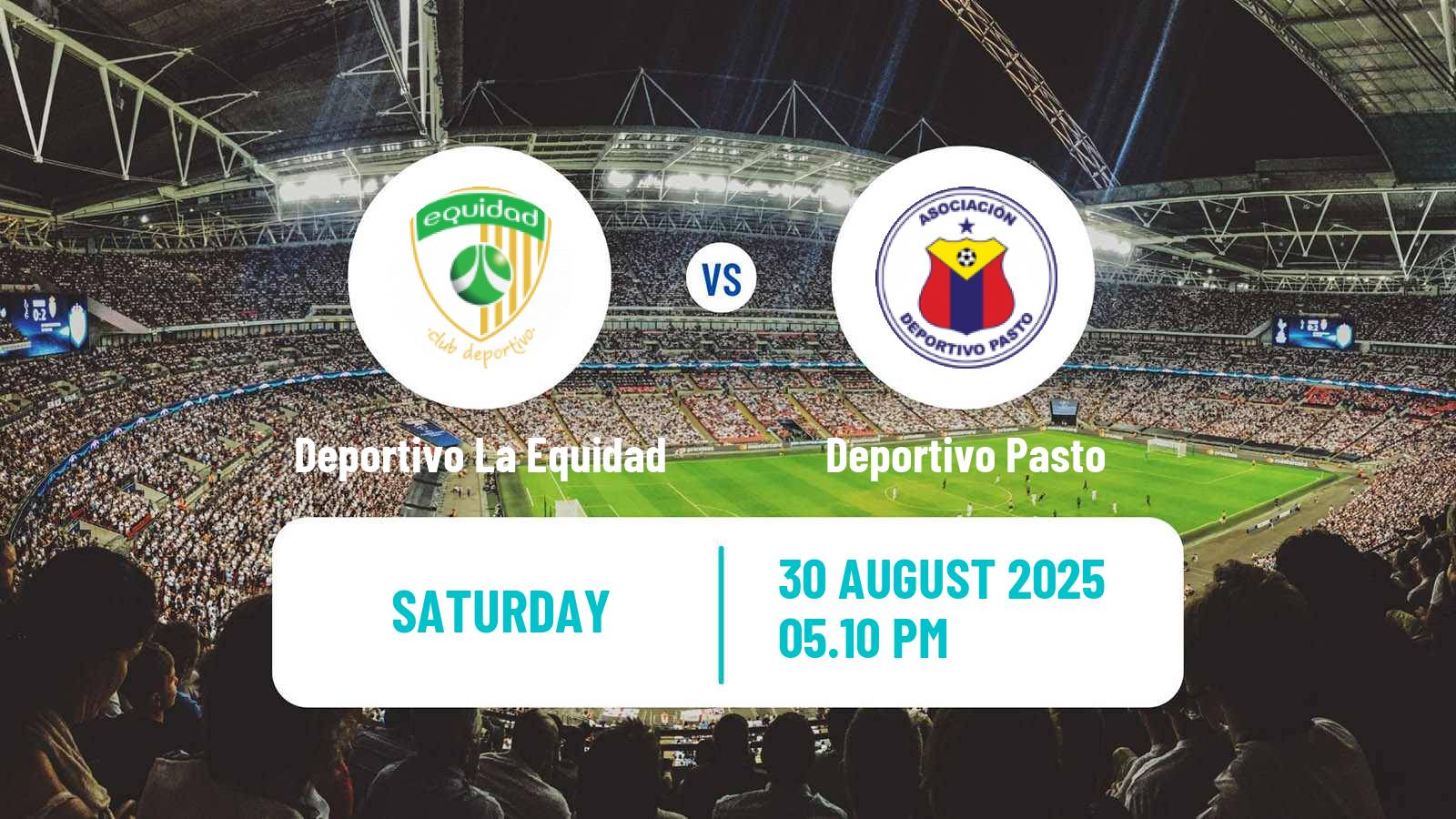 Soccer Colombian Primera A Deportivo La Equidad - Deportivo Pasto