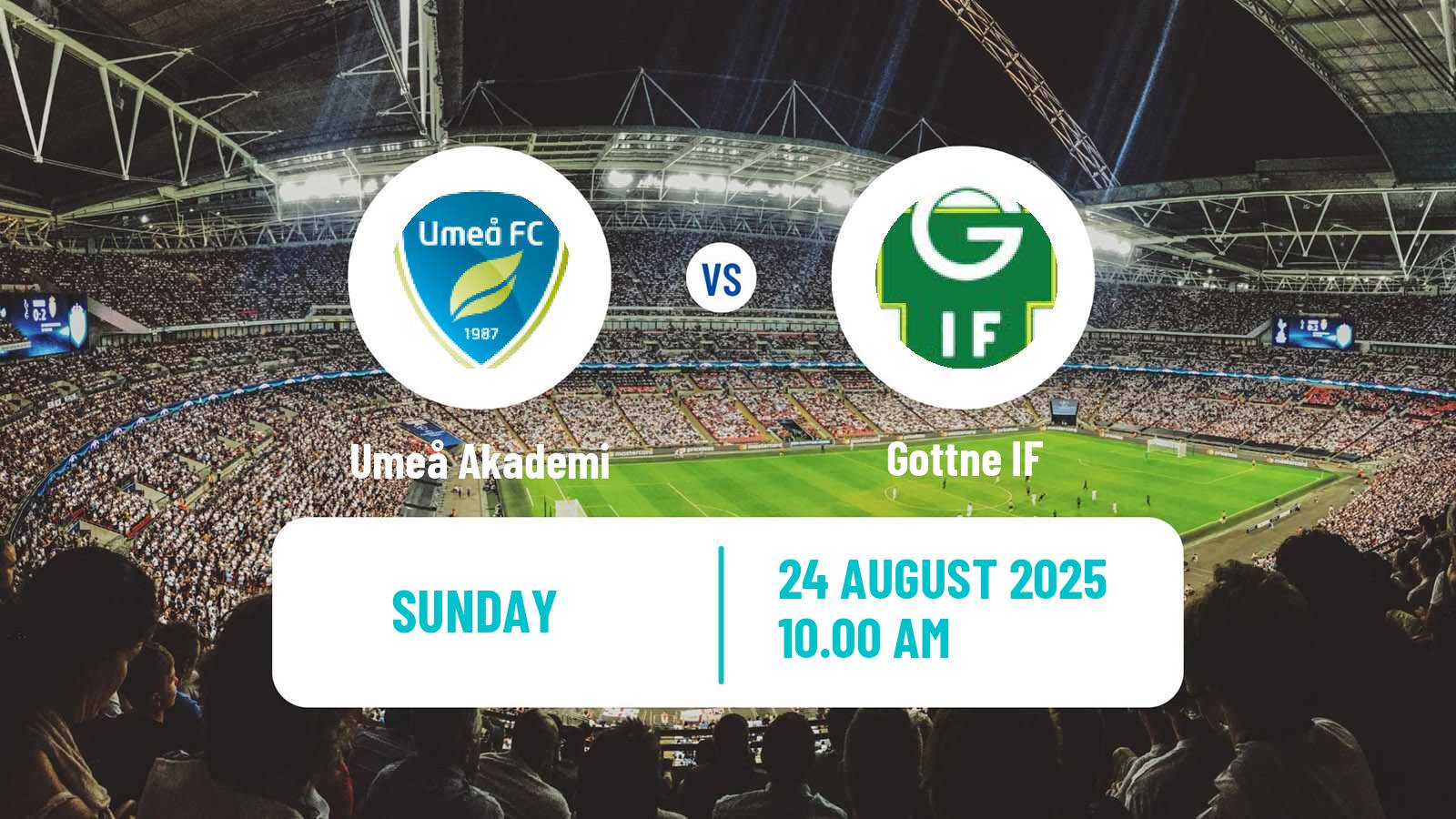 Soccer Swedish Division 2 - Norrland Umeå Akademi - Gottne