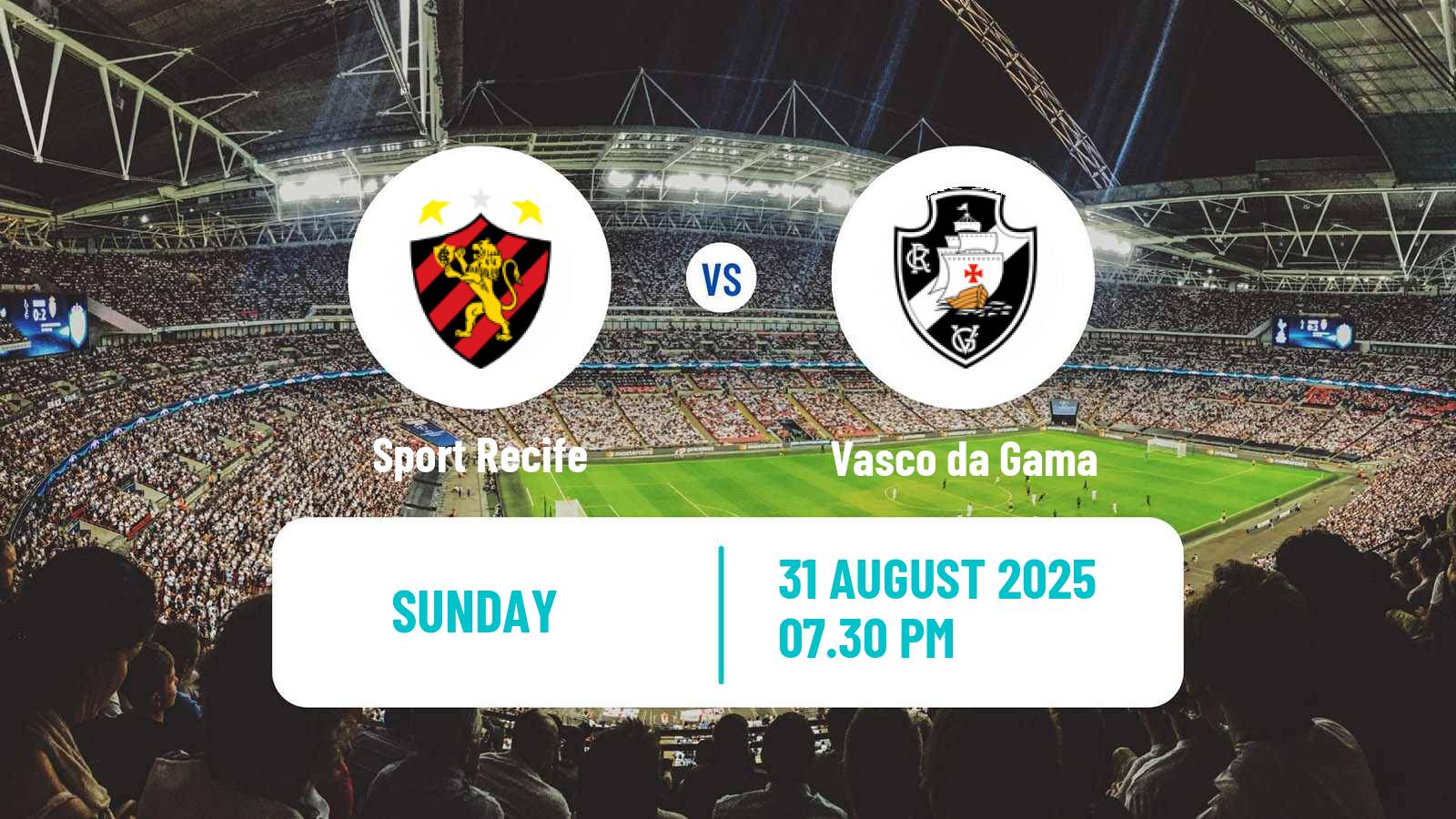 Soccer Brazilian Serie A Sport Recife - Vasco da Gama
