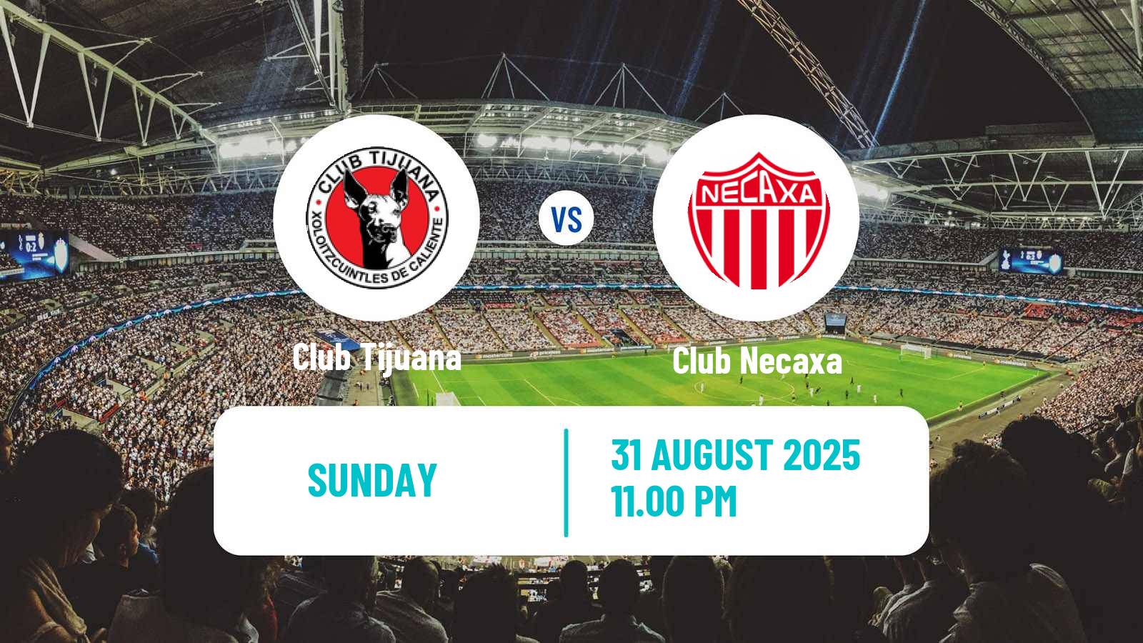 Soccer Mexican Liga MX Tijuana - Necaxa