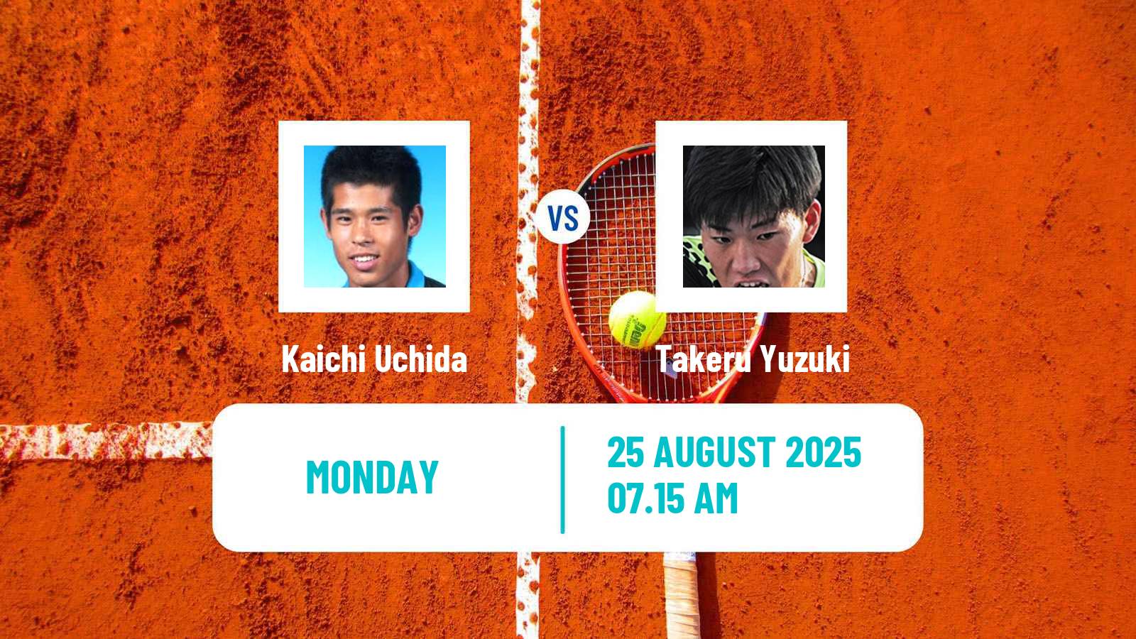 Tennis Zhangjiagang Challenger Men Kaichi Uchida - Takeru Yuzuki