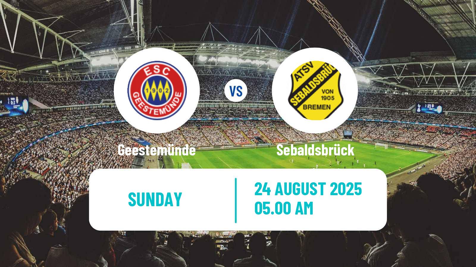 Soccer German Oberliga Bremen Geestemünde - Sebaldsbrück