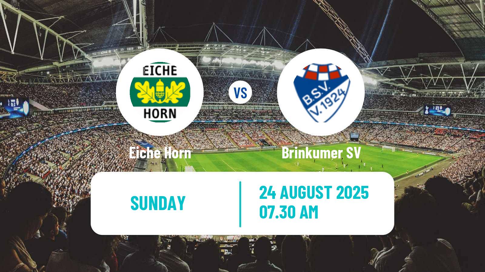 Soccer German Oberliga Bremen Eiche Horn - Brinkumer