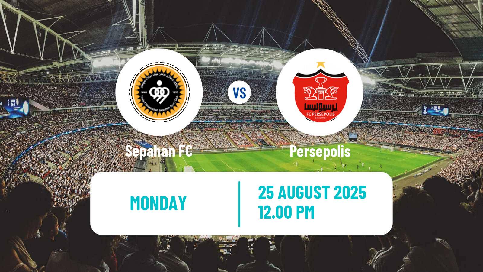 Soccer Iran Pro League Sepahan - Persepolis