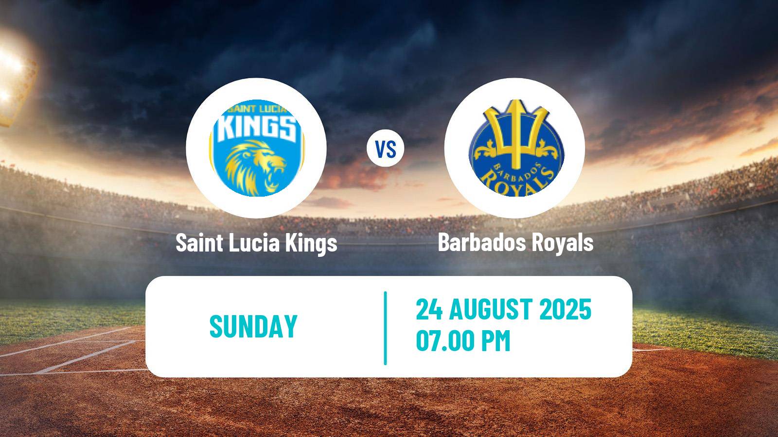 Cricket Caribbean Premier League Cricket Saint Lucia Kings - Barbados Royals