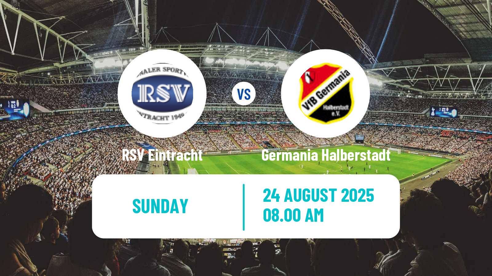 Soccer German Oberliga NOFV- Süd RSV Eintracht - Germania Halberstadt