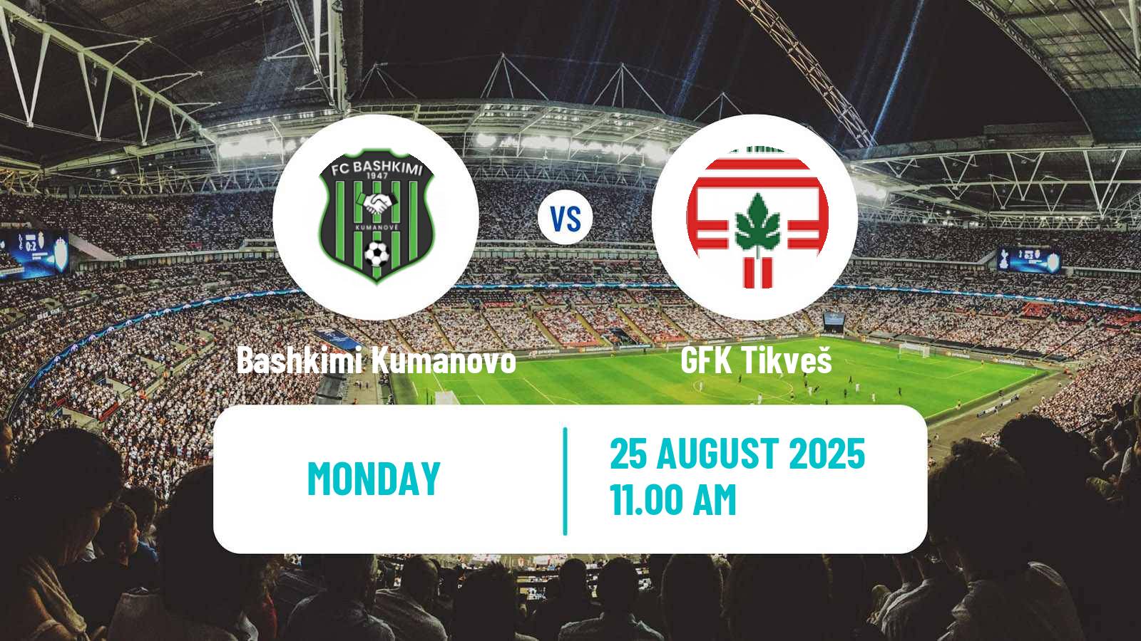 Soccer North Macedonian 1 MFL Bashkimi Kumanovo - Tikveš