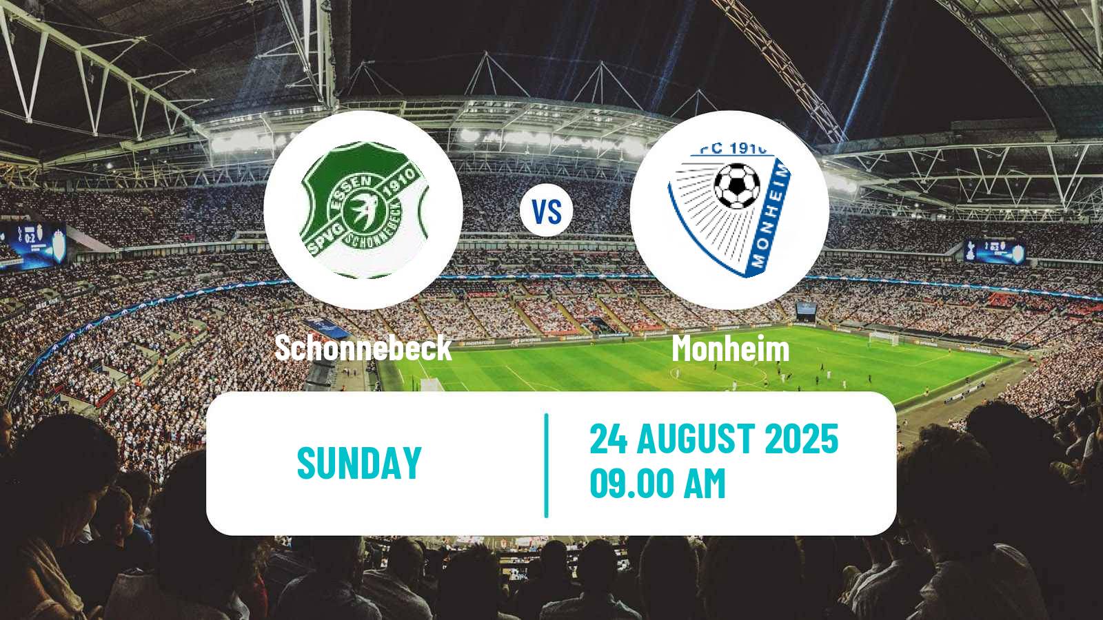 Soccer German Oberliga Niederrhein Schonnebeck - Monheim