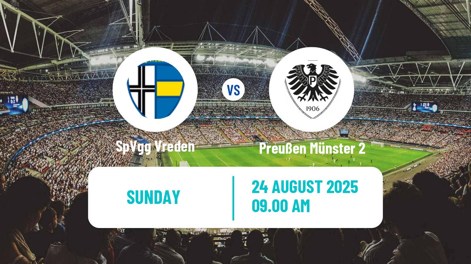 Soccer German Oberliga Westfalen Vreden - Preußen Münster 2