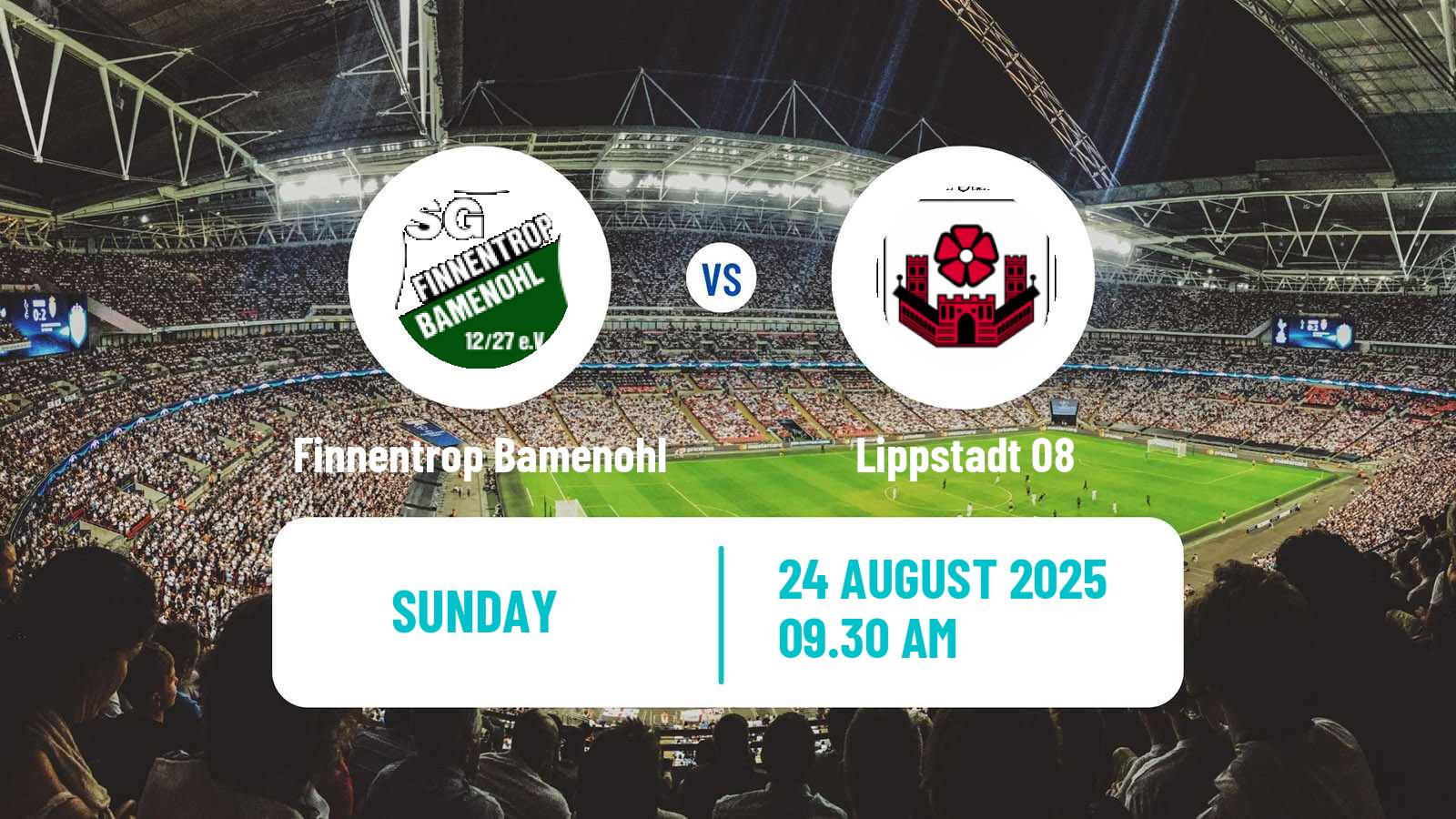 Soccer German Oberliga Westfalen Finnentrop Bamenohl - Lippstadt 08